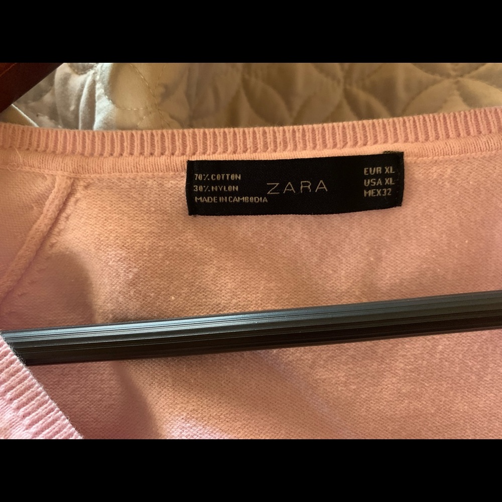 Zara Pink Button Cardigan